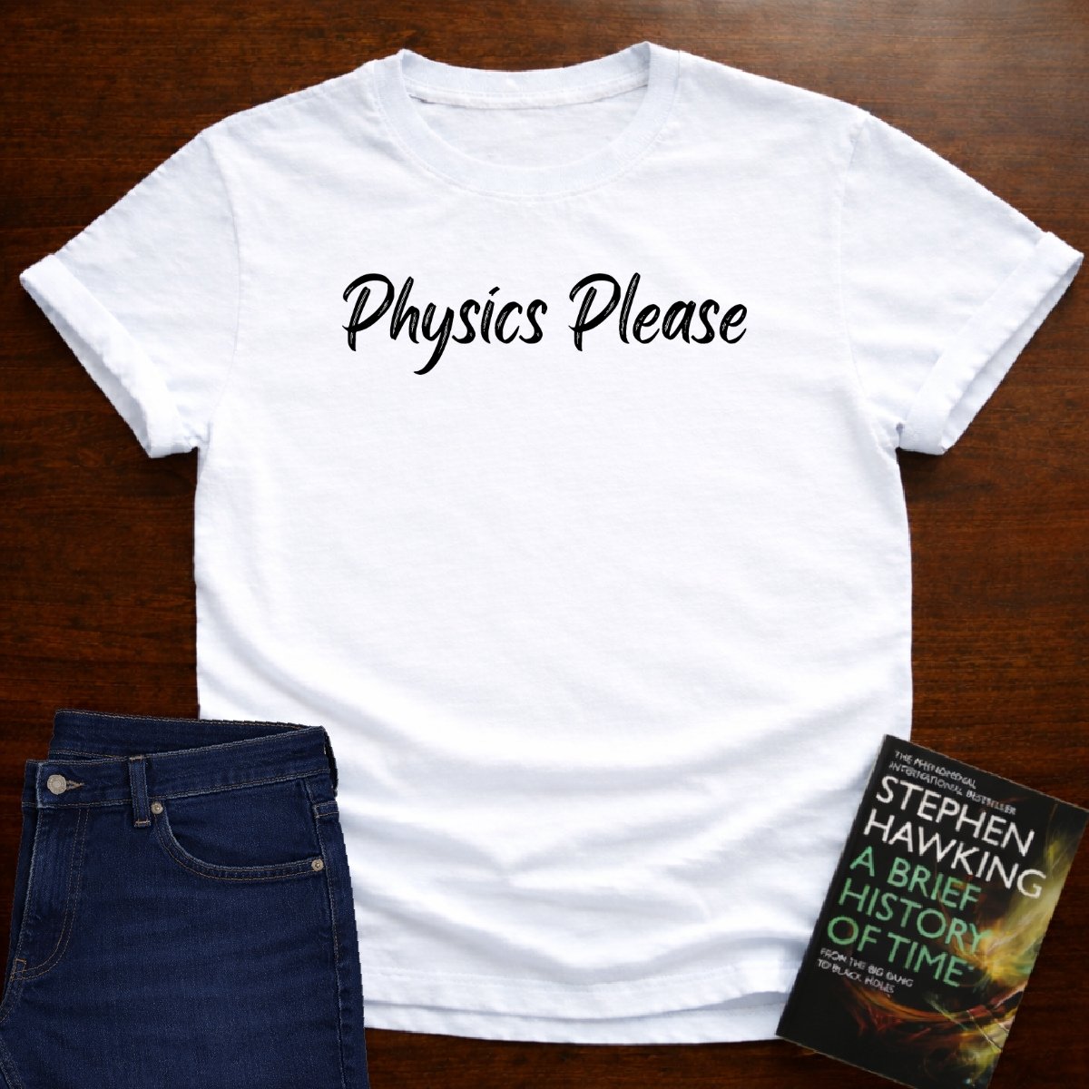 "Physics Please" - Premium Physics Shirt – White