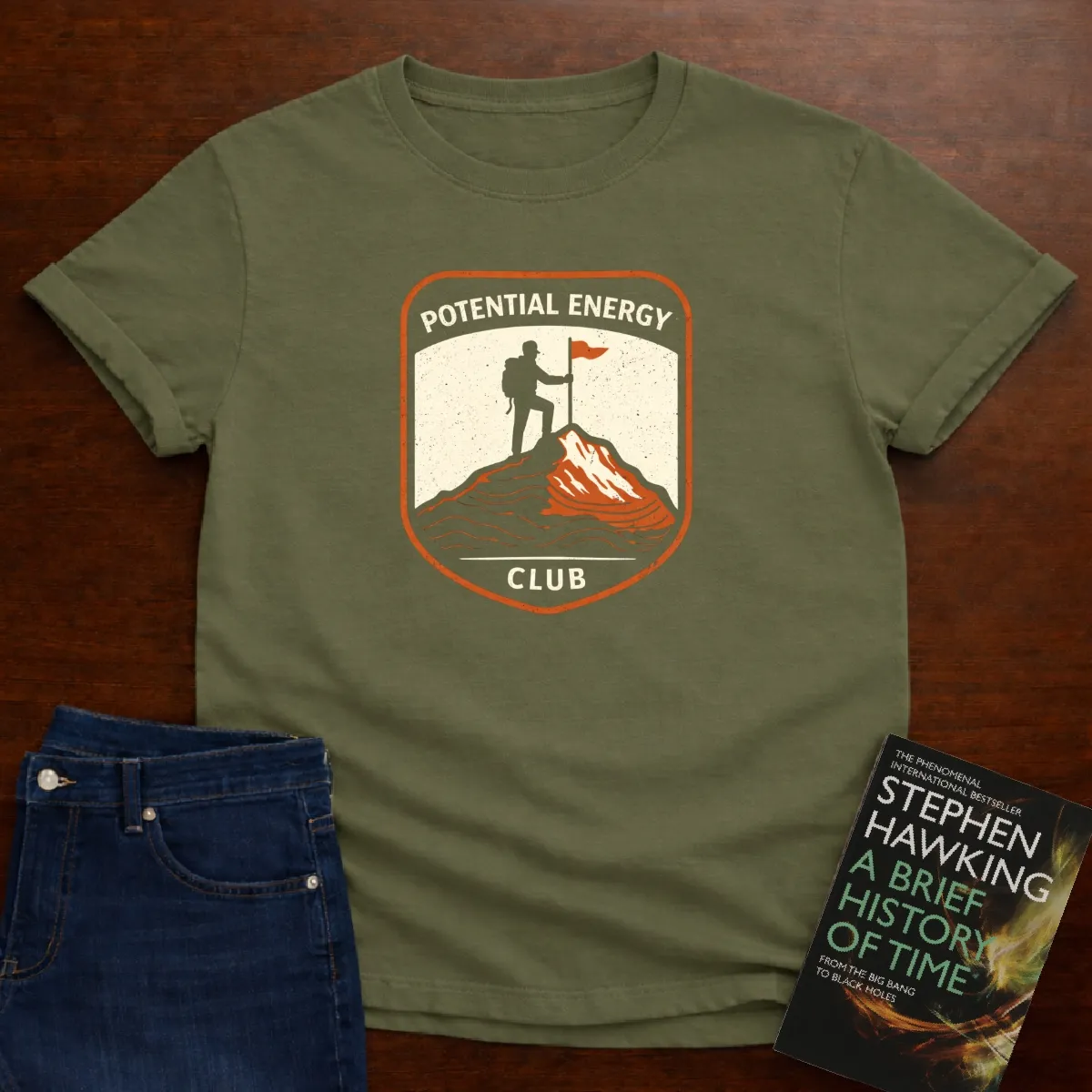 Potential Energy Club T-Shirt in Military Green