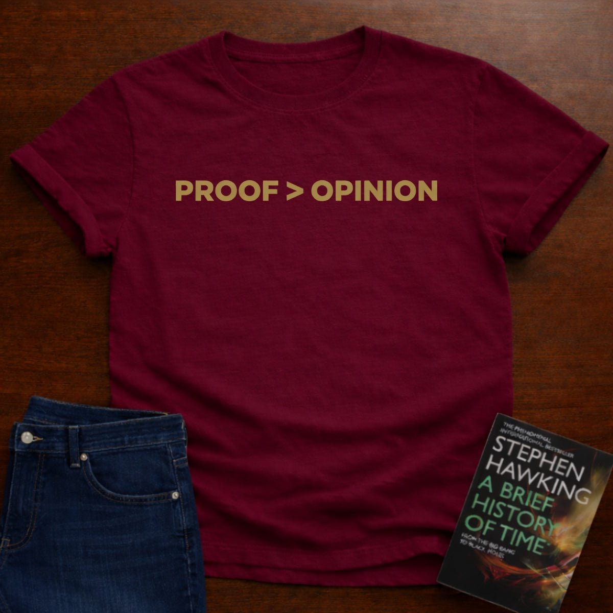 PROOF > OPINION. T-SHIRT – Cardinal Red