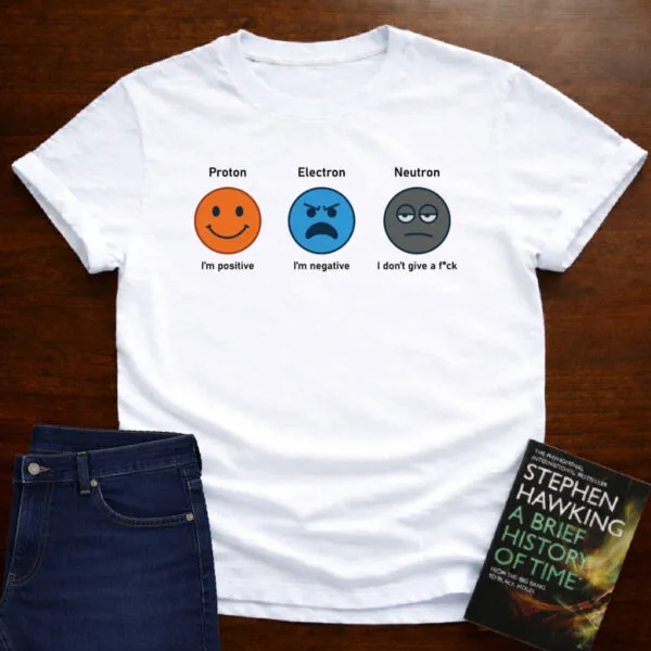 Proton Electron Neutron T-Shirt in White