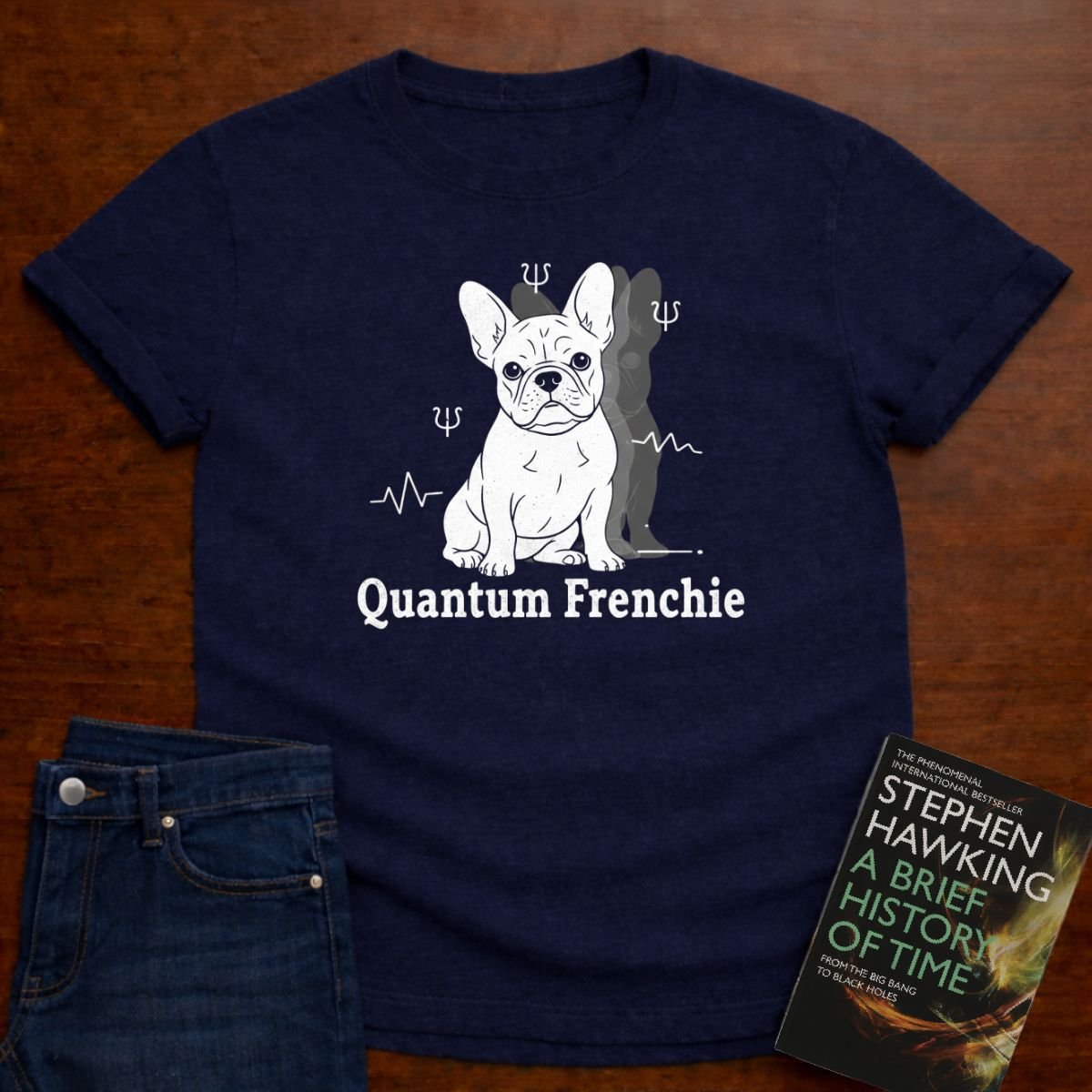 QUANTUM FRENCHIE T-SHIRT – Navy