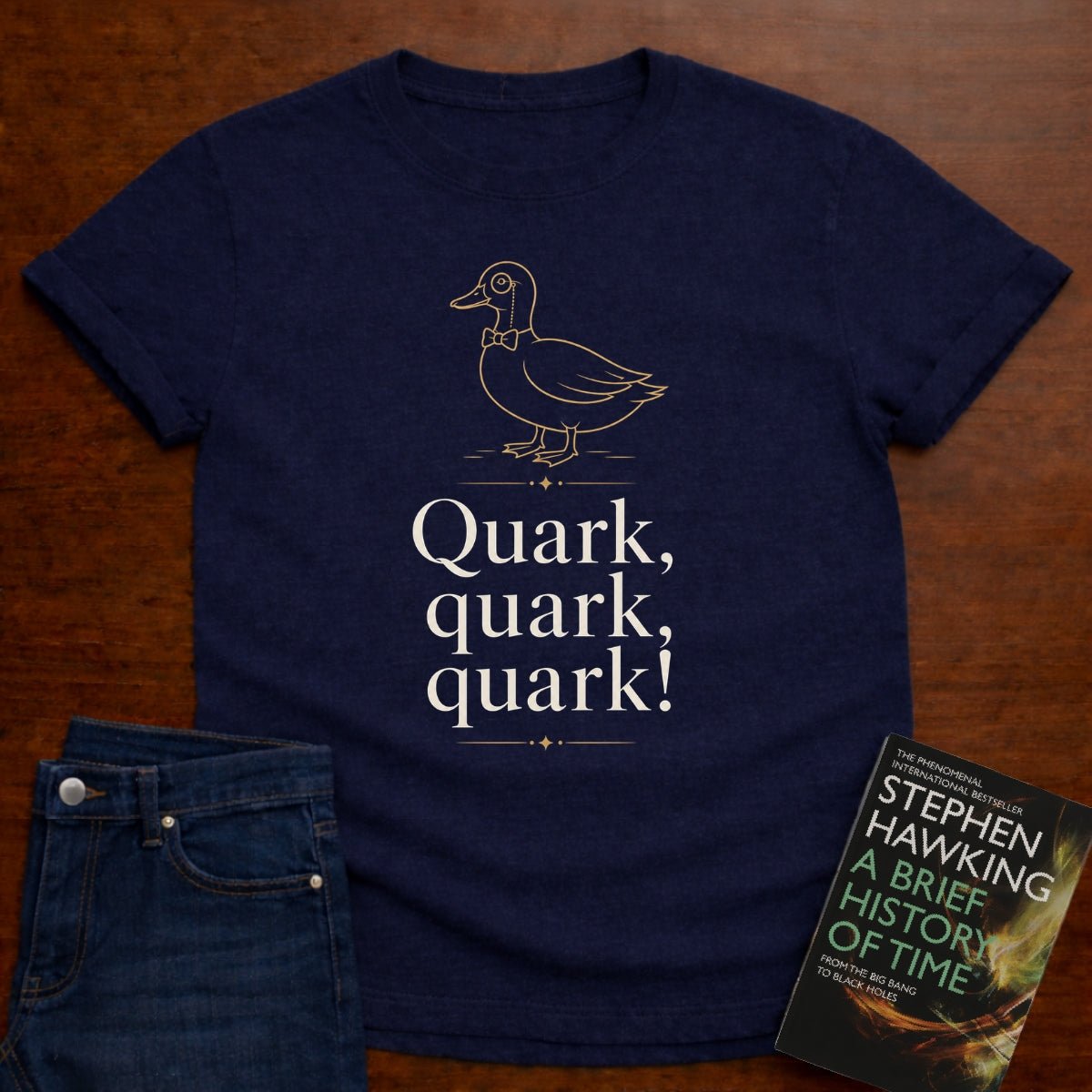 Quark, quark, quark!. T-SHIRT – Navy