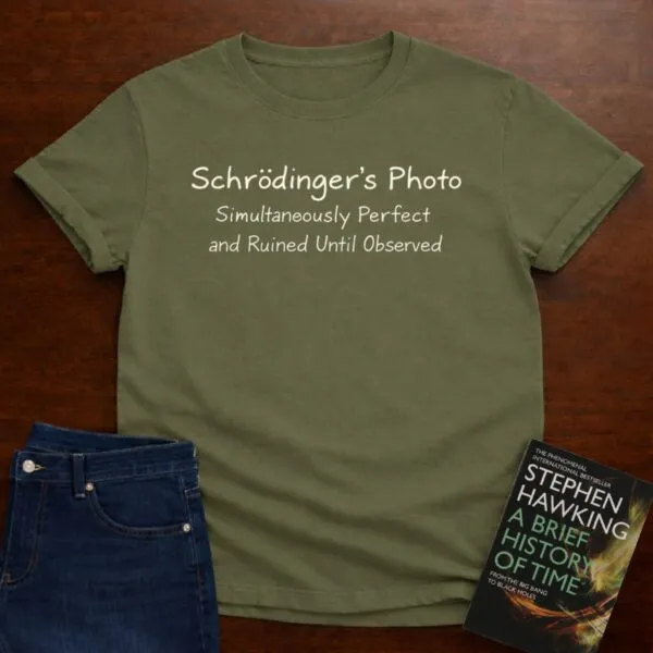 Schrodinger's Photo T-Shirt in Military Green