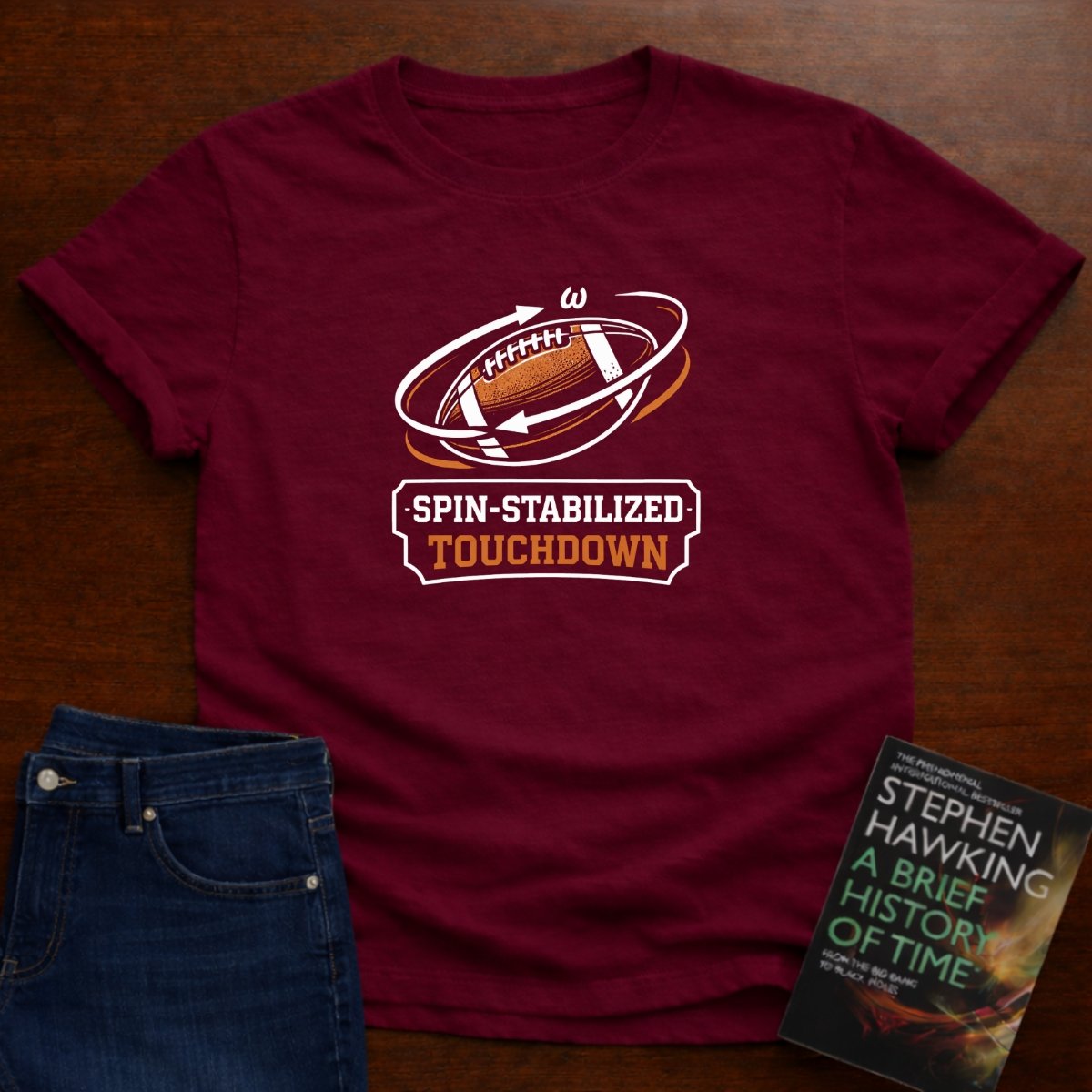 SPIN-STABILIZED TOUCHDOWN T-SHIRT – Cardinal Red