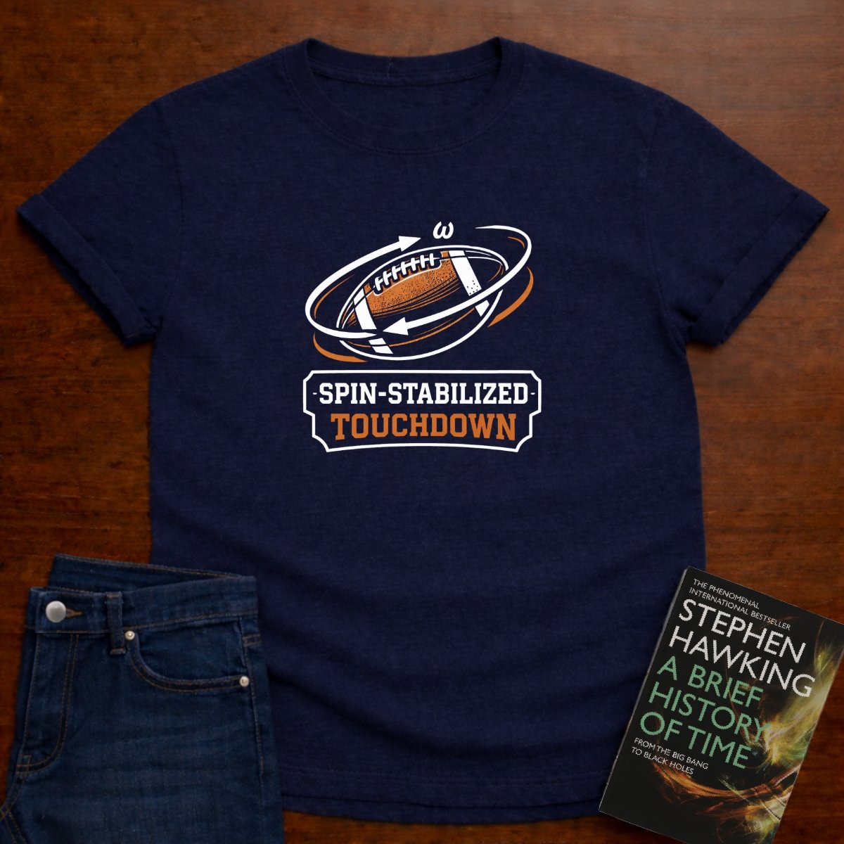 SPIN-STABILIZED TOUCHDOWN T-SHIRT – Navy