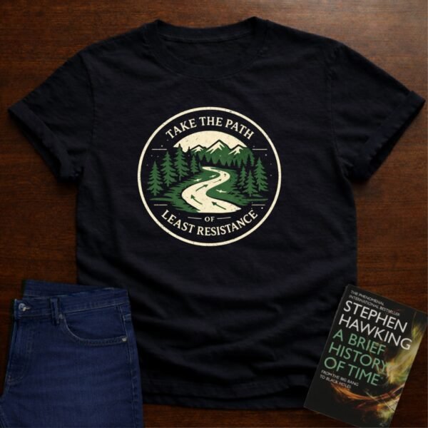 TAKE THE PATH OF LEAST RESISTANCE. T-SHIRT – Black