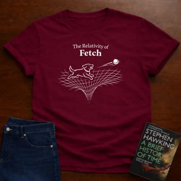 The Relativity Of Fetch T-Shirt in Cardinal Red
