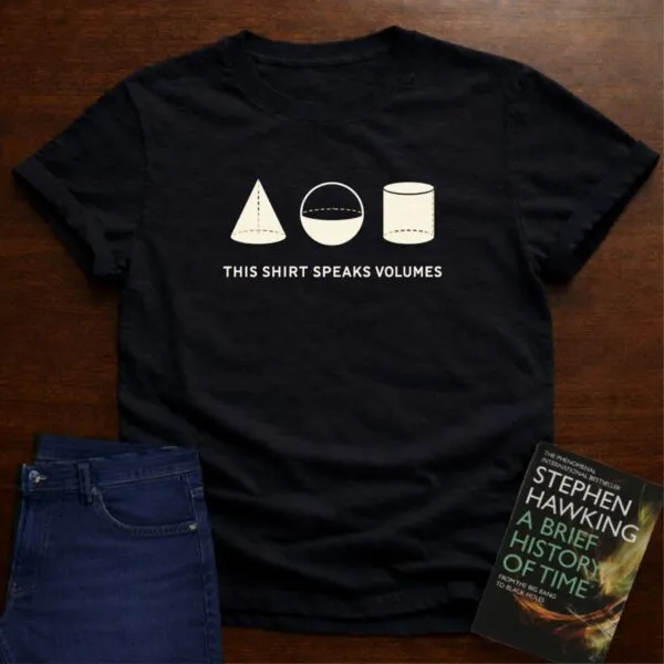 This Shirt Speaks Volumes. T-Shirt in Black