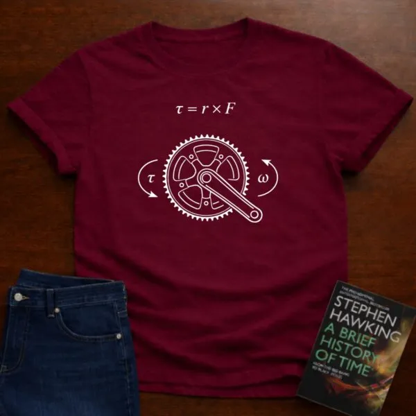 Torque Crankset T-Shirt in Cardinal Red