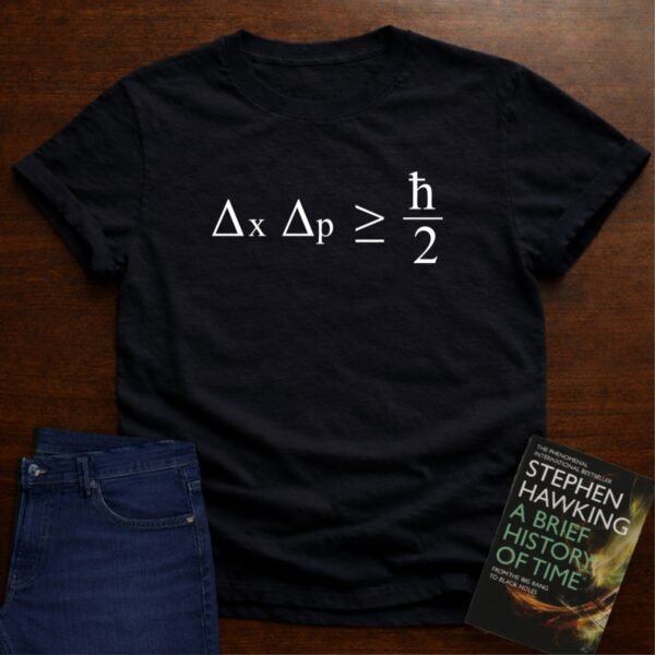 "Uncertainty Equation" - Premium Physics Shirt 🧪⚡ – Black