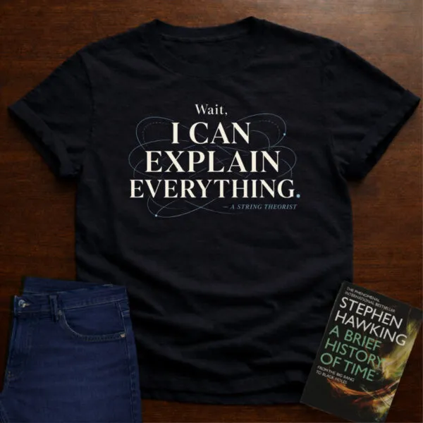 Wait, I Can Explain Everything. T-Shirt in Black