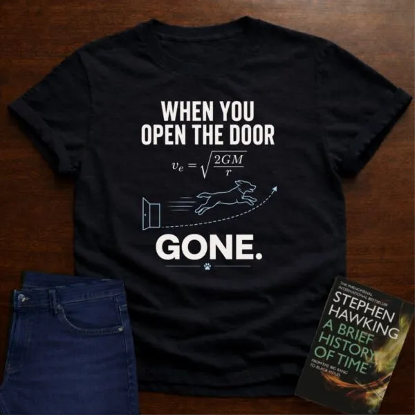 When You Open The Door, Gone. T-Shirt in Black