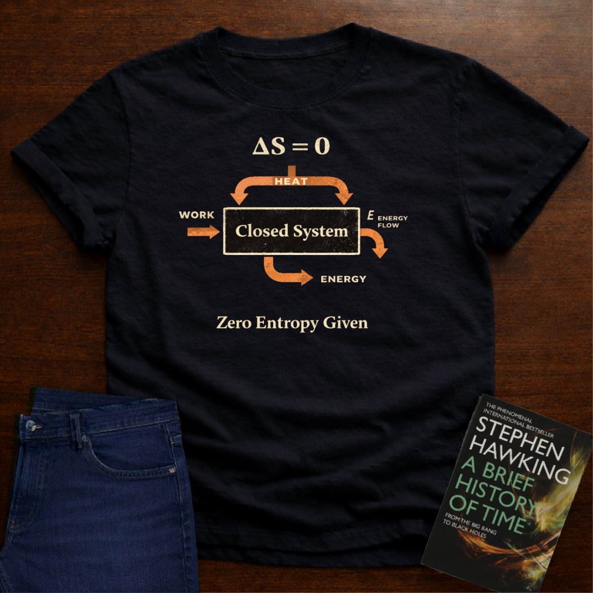 ZERO ENTROPY GIVEN. T-SHIRT – Black
